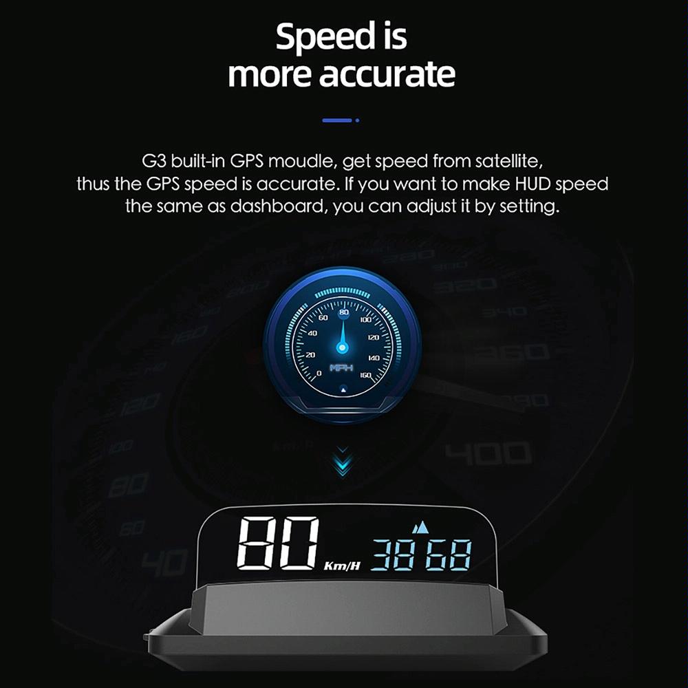 3.5 Inch Car Gps Hud Display Speed Time Distance 15