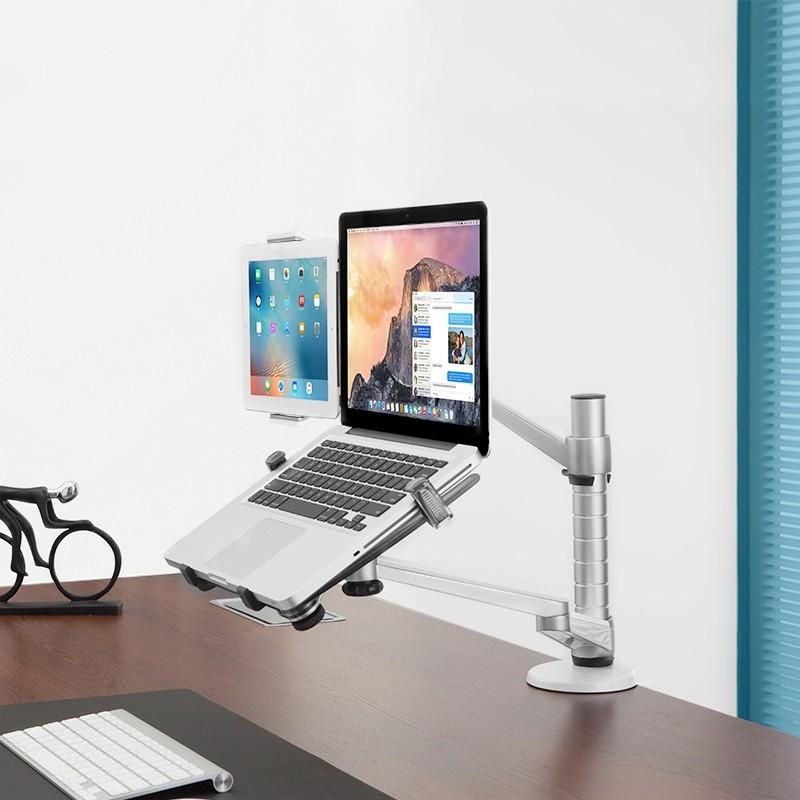 Versatile Rotating Stand for 10-16 Laptops and 4.7-12.9 Tablets - Adjustable Height 6