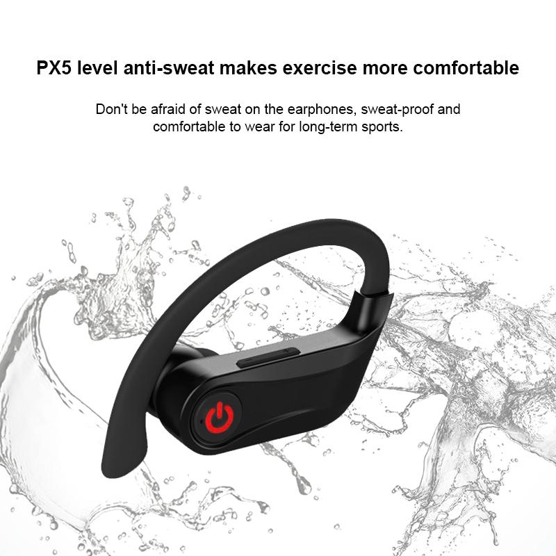 Wireless Sports Bluetooth Earphones with Charging Box - Q83 9