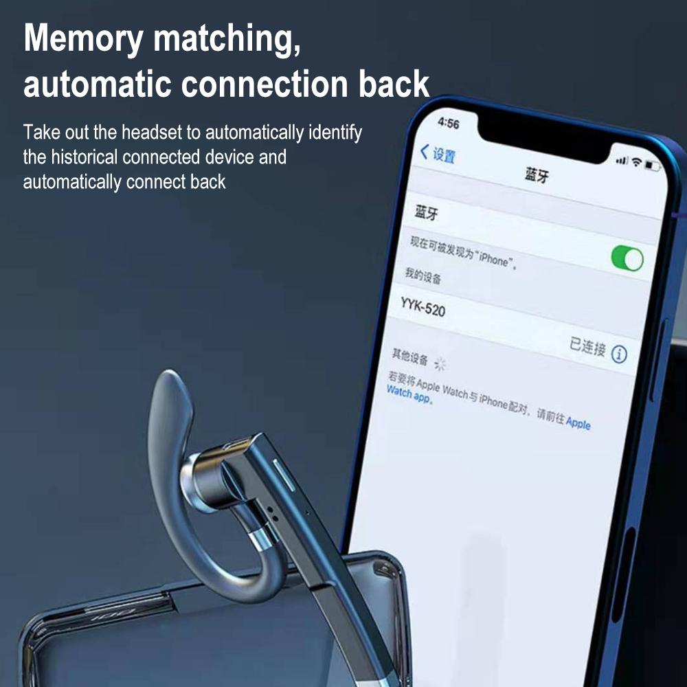 Wireless Bluetooth Earphone with Rotatable Earhook - Noise Cancelling 6