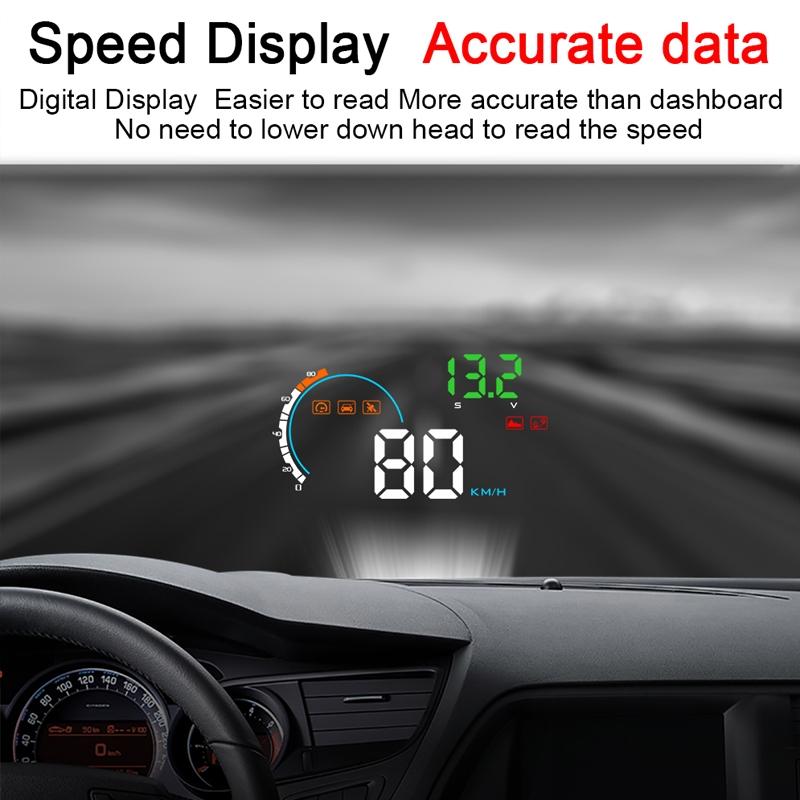 4 Inch Gps Head Up Display Speed Direction Distance Kilometres 6