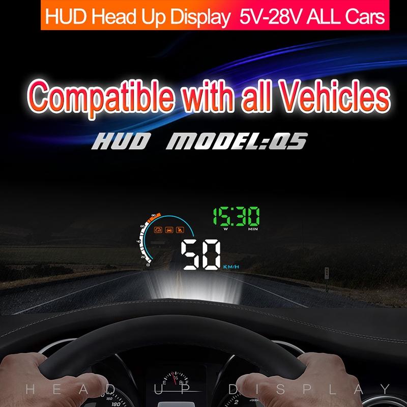 4 Inch Gps Head Up Display Speed Direction Distance Kilometres 8
