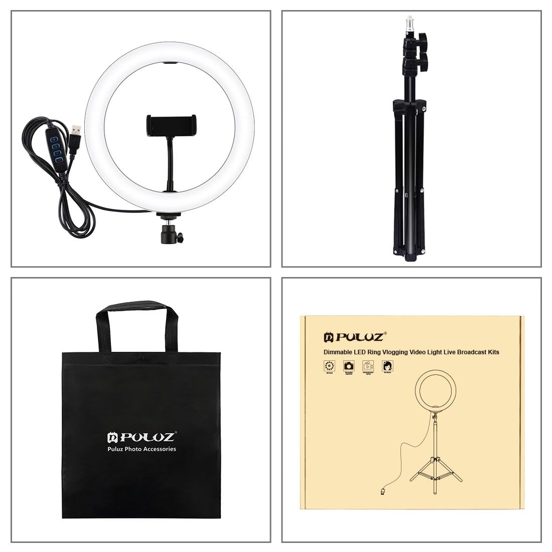 10.2 Led Ring Light with 1.1m Tripod for Vlogging and Live Streaming 9