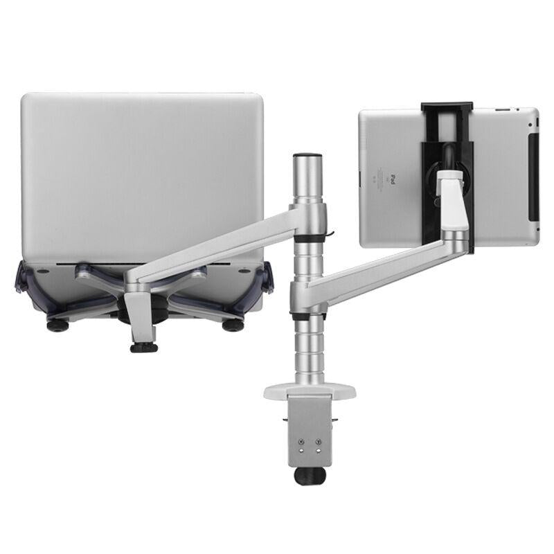 Adjustable Aluminum Double Arm Tablet Stand - Universal Rotation 5