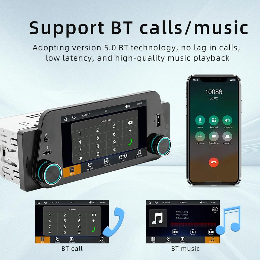 5 Inch Bluetooth Mp5 Inch Car Radio - Hands-Free 4