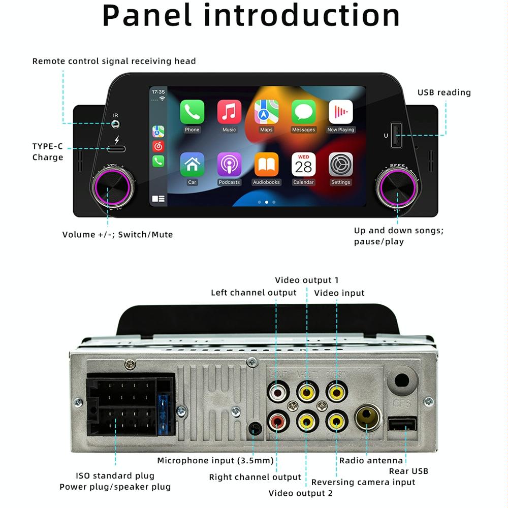 5 Inch Bluetooth Mp5 Inch Car Radio - Hands-Free 8
