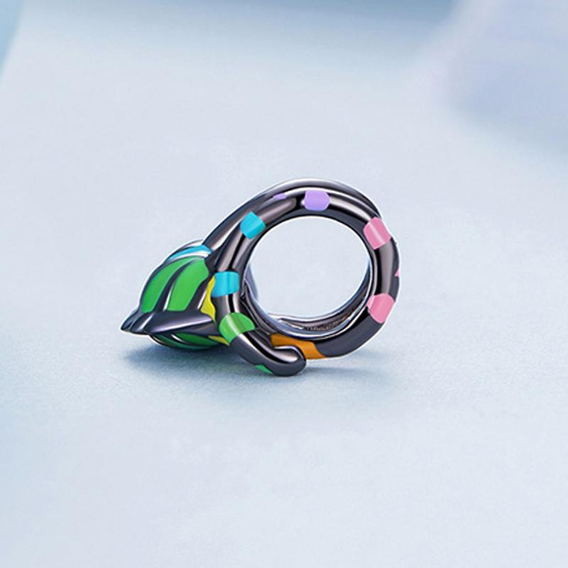 925 Sterling Silver Chameleon Beads For Diy Bracelets 4