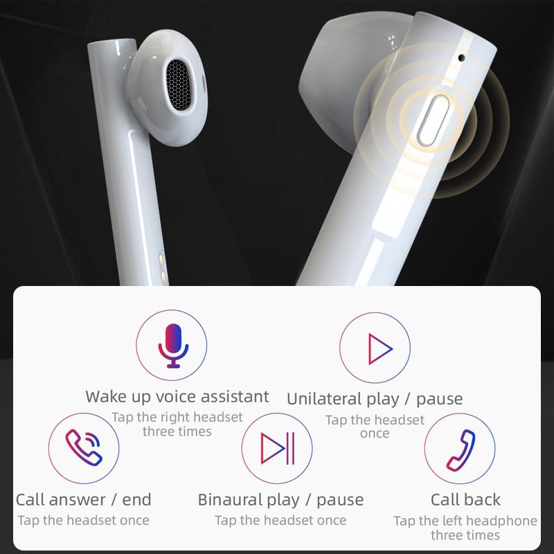 Mini Solar Sport Bluetooth Earphones with Charging Box 15