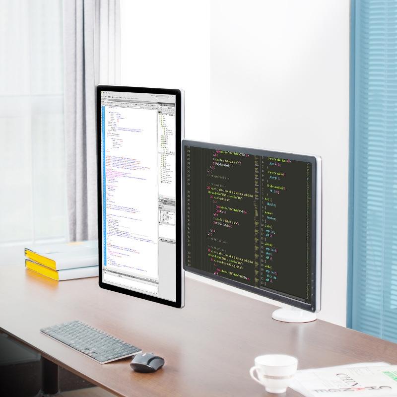 Double Arm Aluminum Desktop Monitor Mount Stand - Compact 5