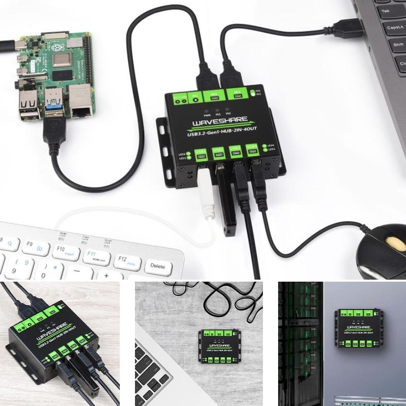 4-Port Usb 3.2 Hub With Dual Host Switching 6
