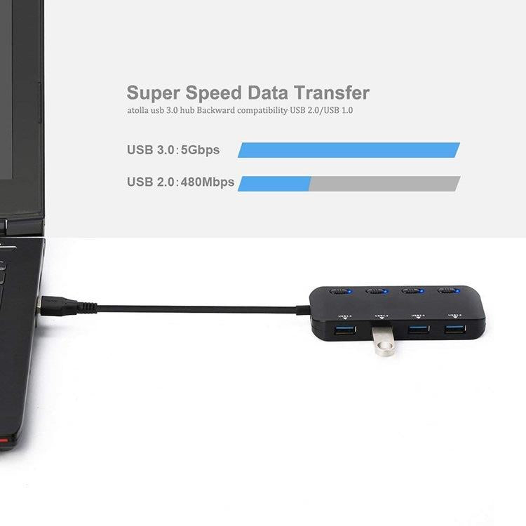 4-Port Usb 3.0 Hub With Switch 7