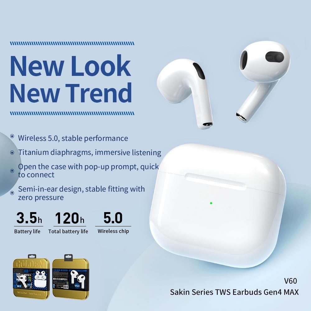 Max Bounty Series True Wireless Stereo Earphones - V60 6