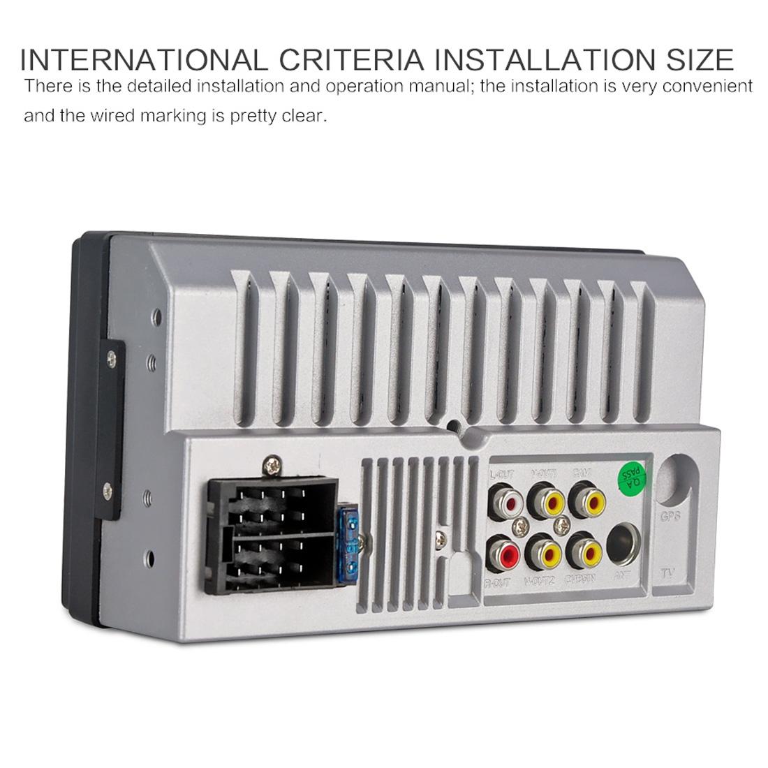 7 Inch Hd Touch Car Radio W / Bluetooth Remote Rearview Camera 6800 Module Fm / Tf / Usb 5
