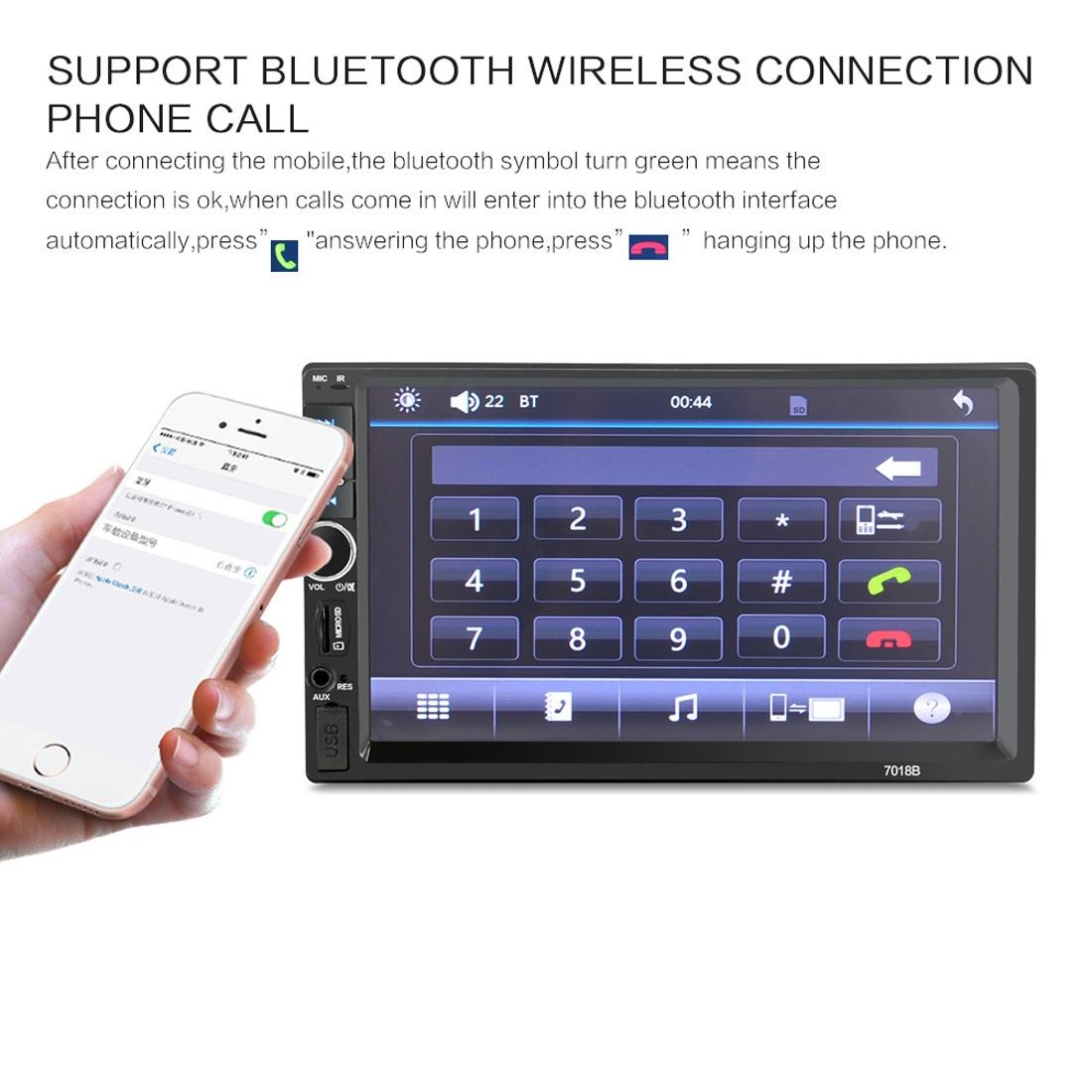 7 Inch Hd Touch Car Radio W / Bluetooth Remote Rearview Camera 6800 Module Fm / Tf / Usb 13