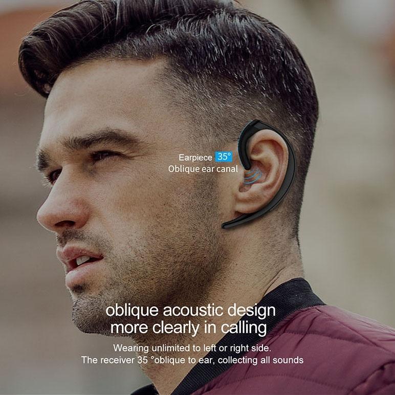 Wireless Bluetooth Earphone - Business Style Ear-hanging 13