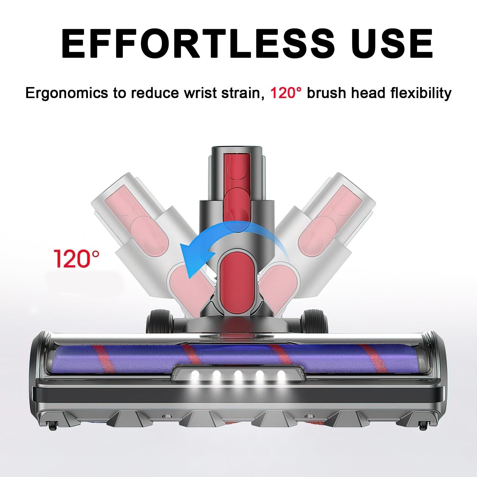 Soft Bristle Roller Brush with Light for Dyson Vacuum Cleaners 5