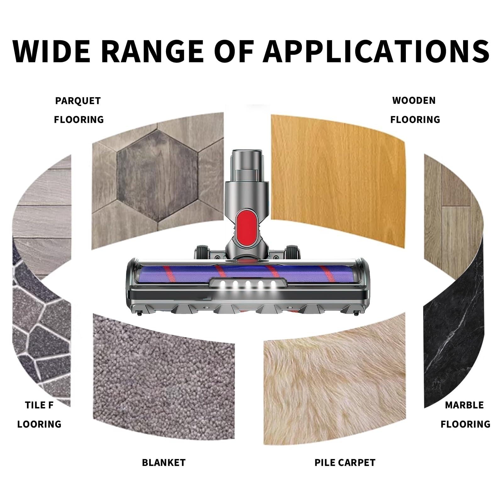 Soft Bristle Roller Brush with Light for Dyson Vacuum Cleaners 6