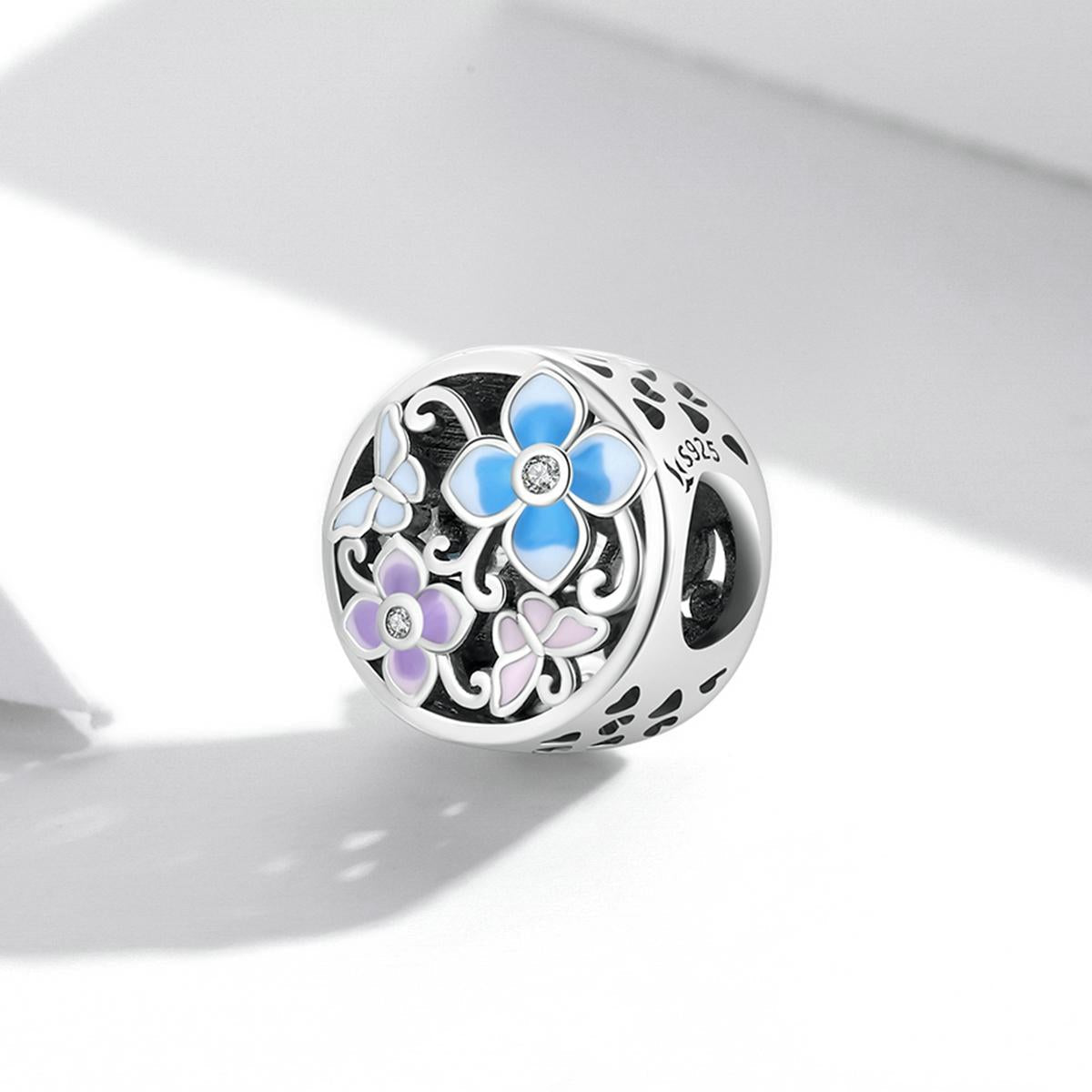 925 Sterling Silver Flower Butterfly Beads For Diy Bracelets & Necklaces 3