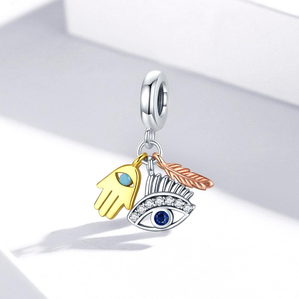 925 Sterling Silver Feather Pendant For Diy Bracelets & Necklaces 3
