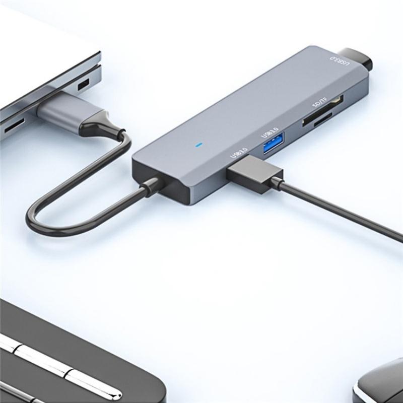 3 Usb 3.0 + 2 Card Reader Slots Multi-Port Hub 8
