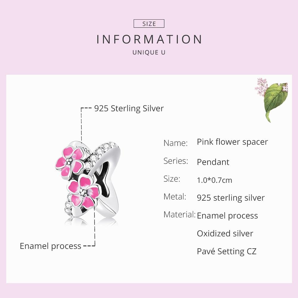 925 Sterling Silver Flower Bead Bracelet & Necklace Set 4