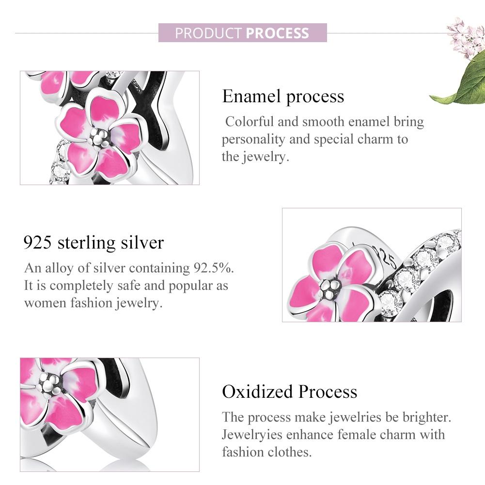 925 Sterling Silver Flower Bead Bracelet & Necklace Set 5