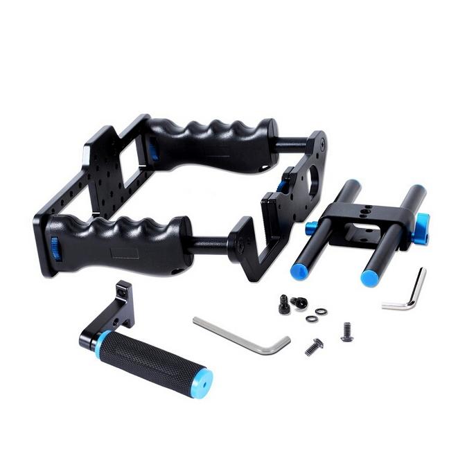 Camera Stabilizer With Protective Cage Handle And Top Set 4