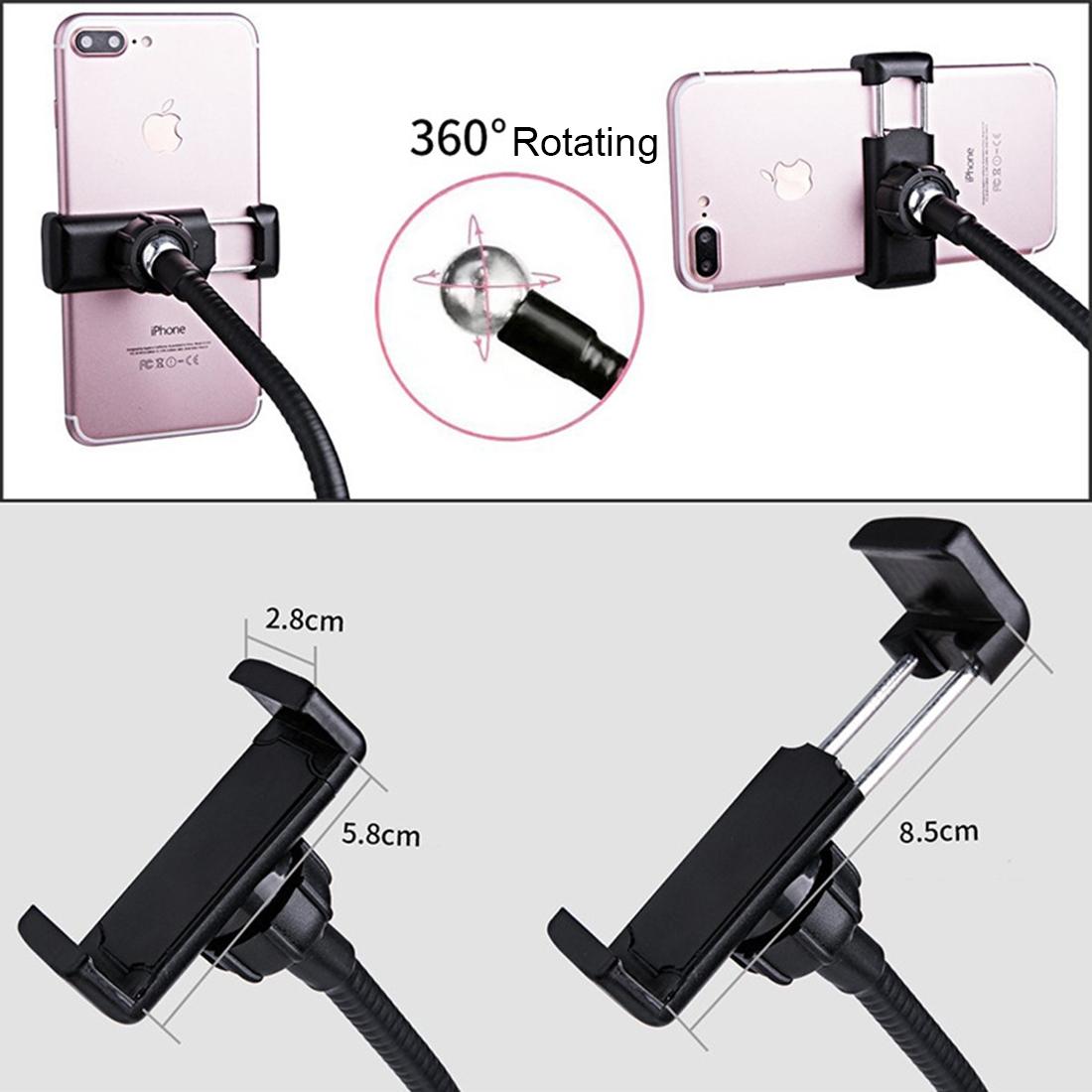 Selfie Ring Light with Phone Holder and Lazy Bracket - Perfect for Live Streaming and Broadcasts 4