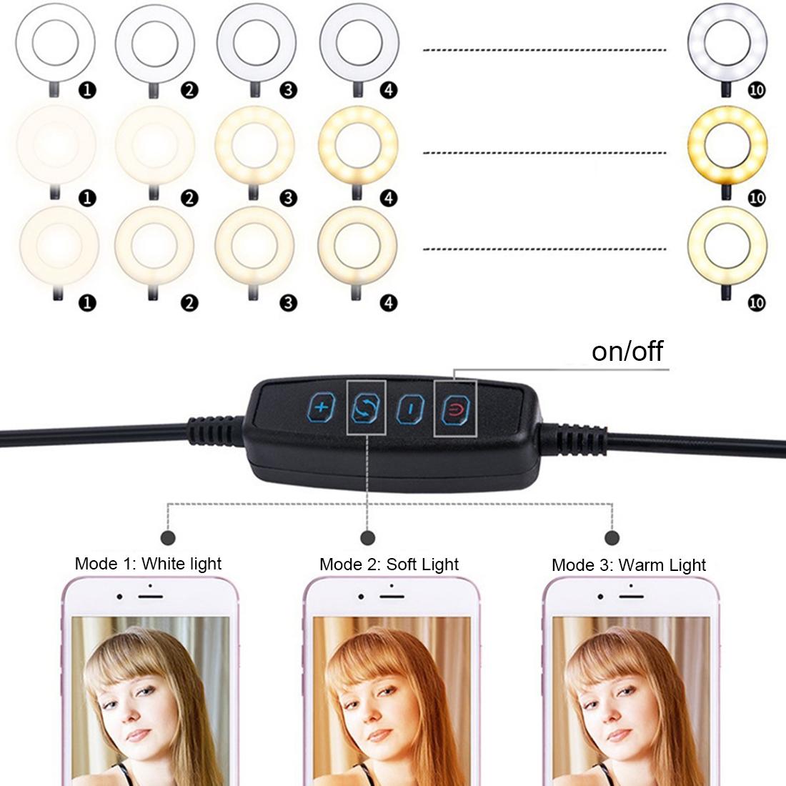 Selfie Ring Light with Phone Holder and Lazy Bracket - Perfect for Live Streaming and Broadcasts 6