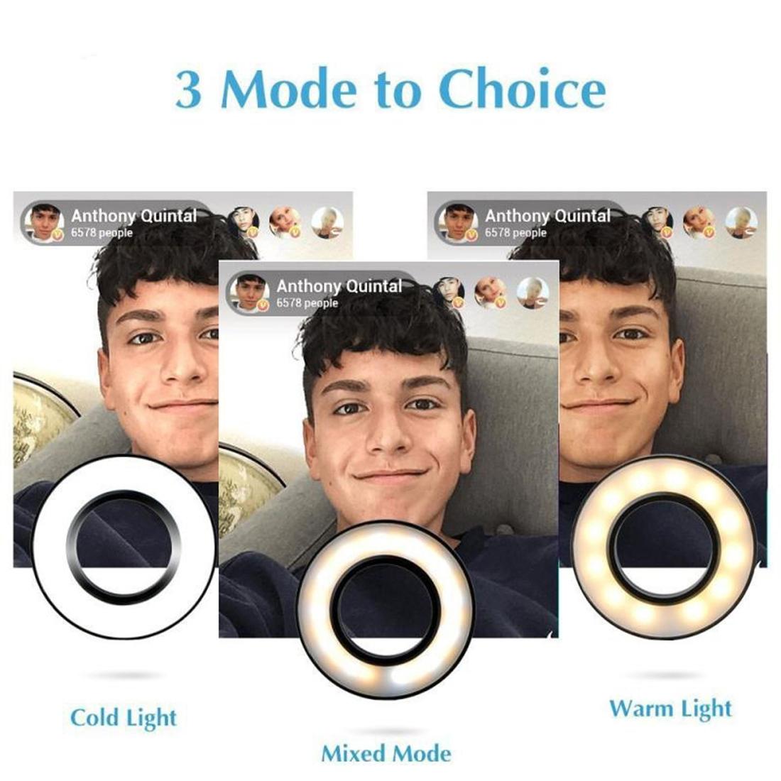 Selfie Ring Light with Phone Holder and Lazy Bracket - Perfect for Live Streaming and Broadcasts 9