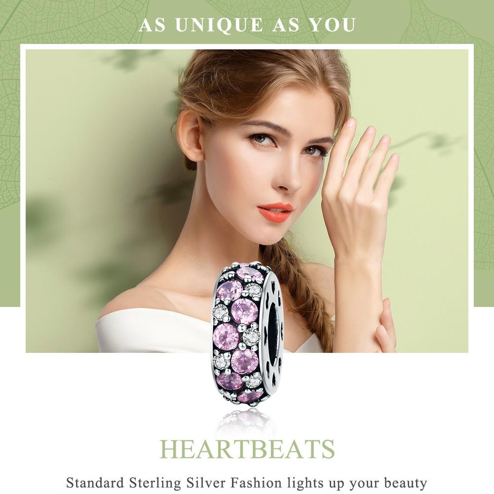 925 Sterling Silver Heartbeat Bead Pendant For Diy Bracelets And Necklaces 9