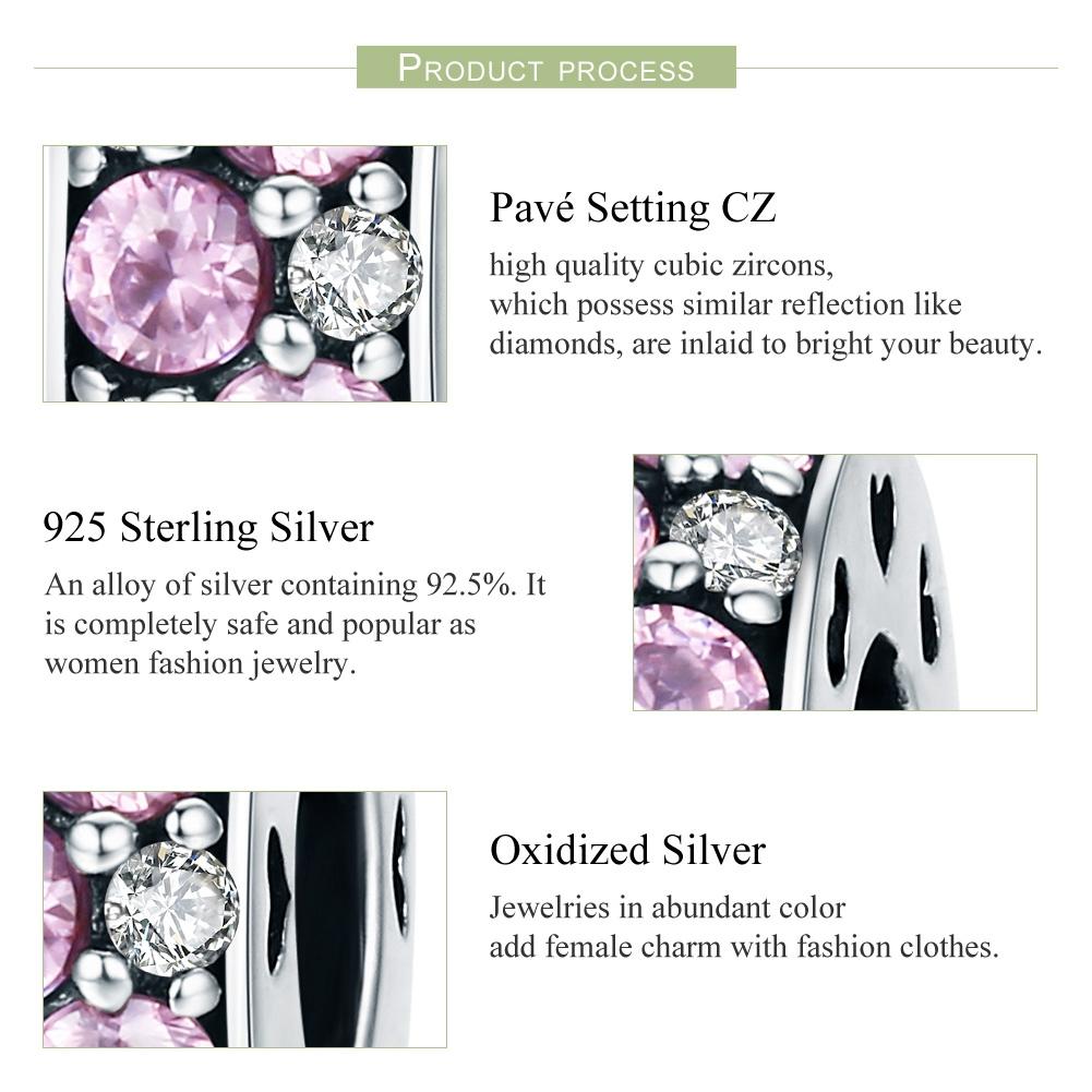 925 Sterling Silver Heartbeat Bead Pendant For Diy Bracelets And Necklaces 10