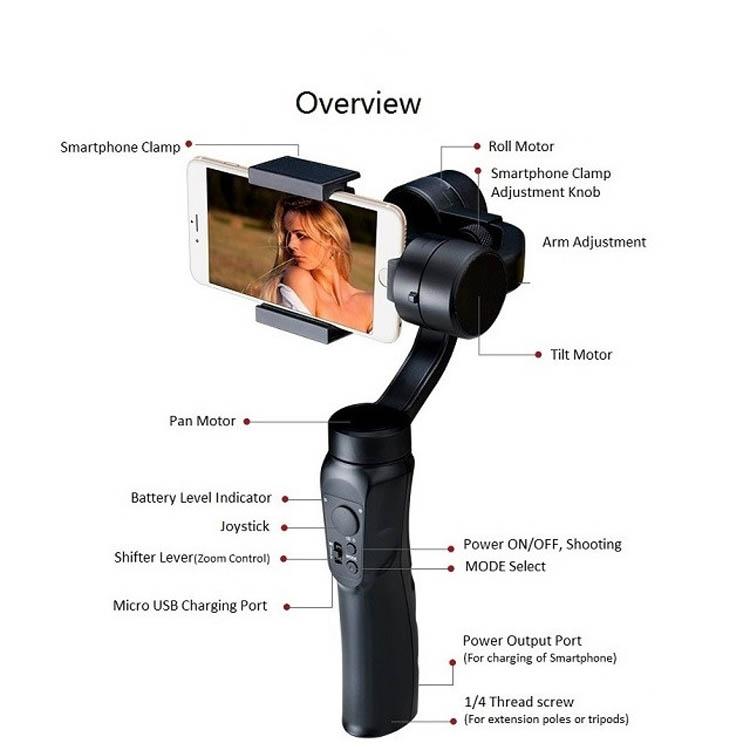 Stable Three-axis Gimbal for Smooth Camera Shots - Live Support 4