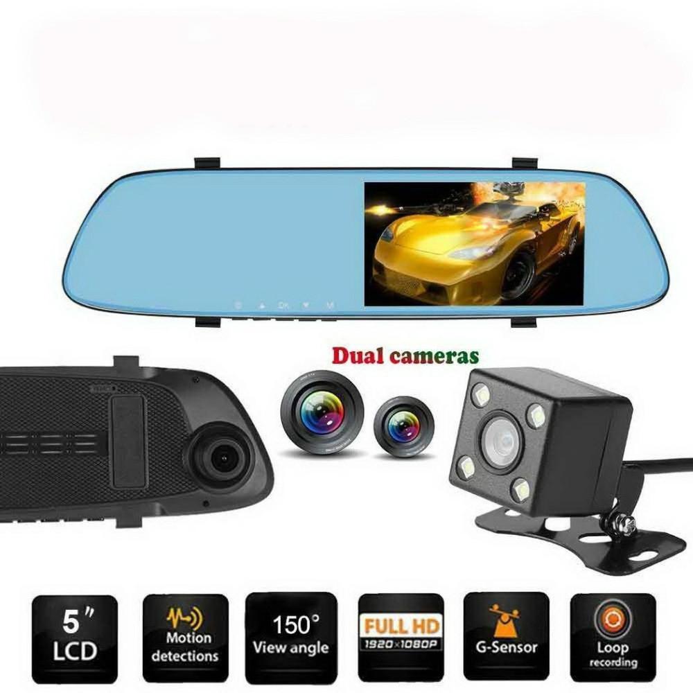 5 Dual Lens Car Dvr with 1080p Fhd Touch-screen 5