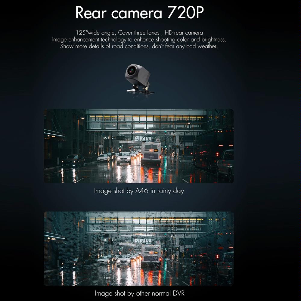 9.66 Fhd Ips Touch Screen Car Dvr with Starlight Night Vision 5