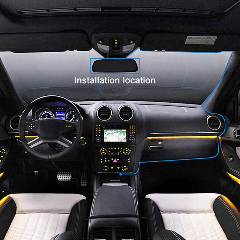 9.66 Fhd Ips Touch Screen Car Dvr with Starlight Night Vision 8