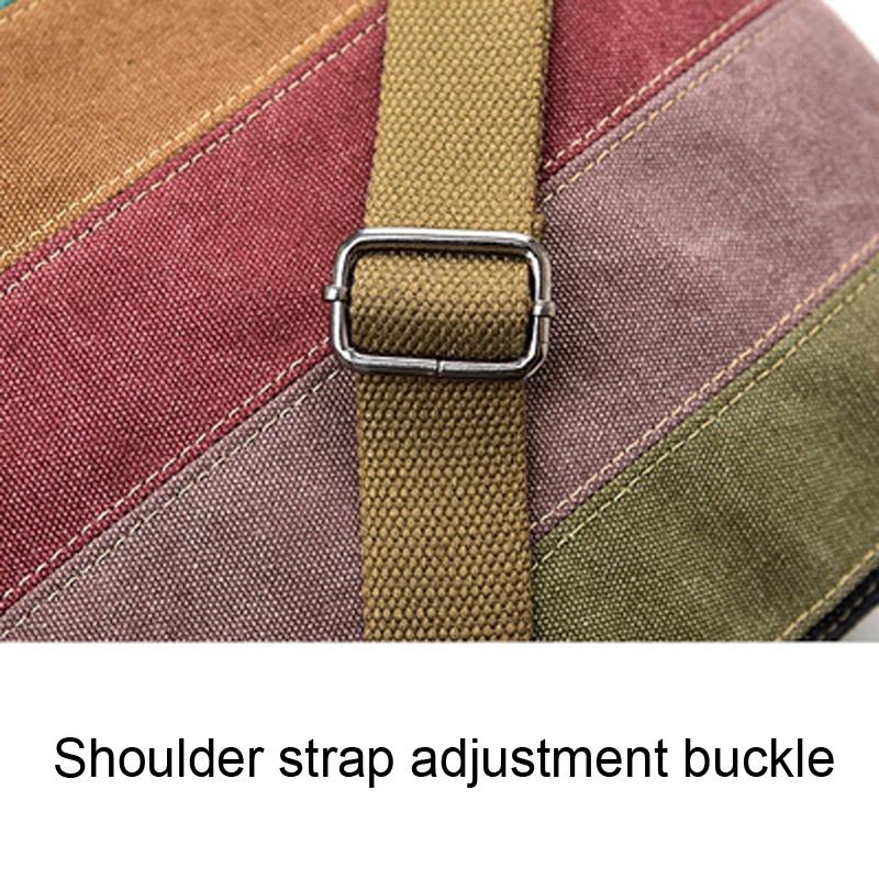 Multi Layer Canvas Crossbody Bag For Women Simple Design 4