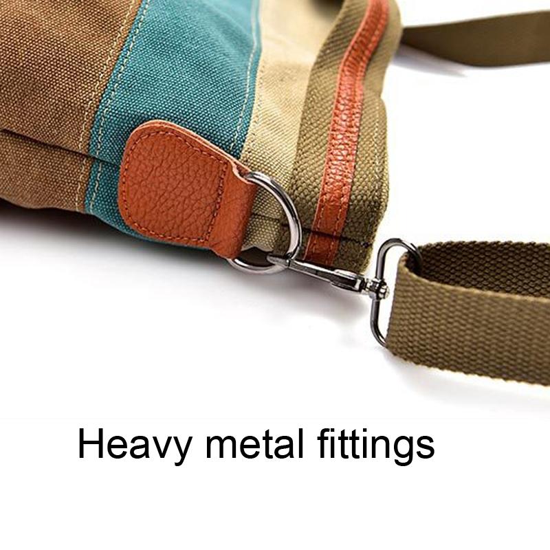 Multi Layer Canvas Crossbody Bag For Women Simple Design 13