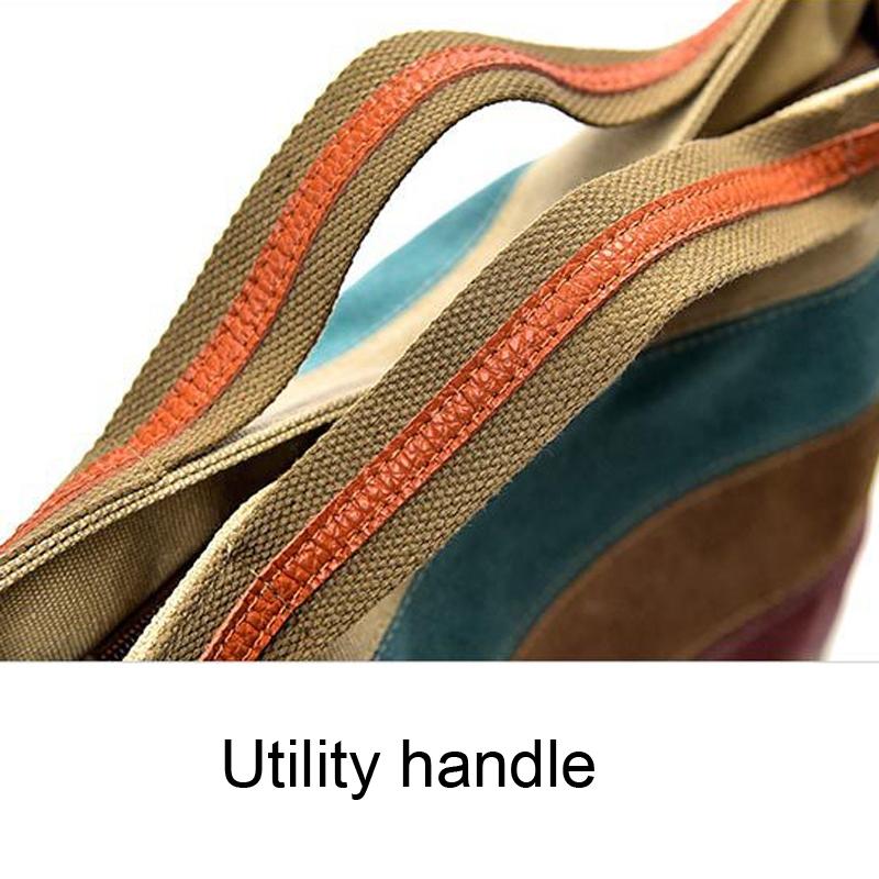 Multi Layer Canvas Crossbody Bag For Women Simple Design 14