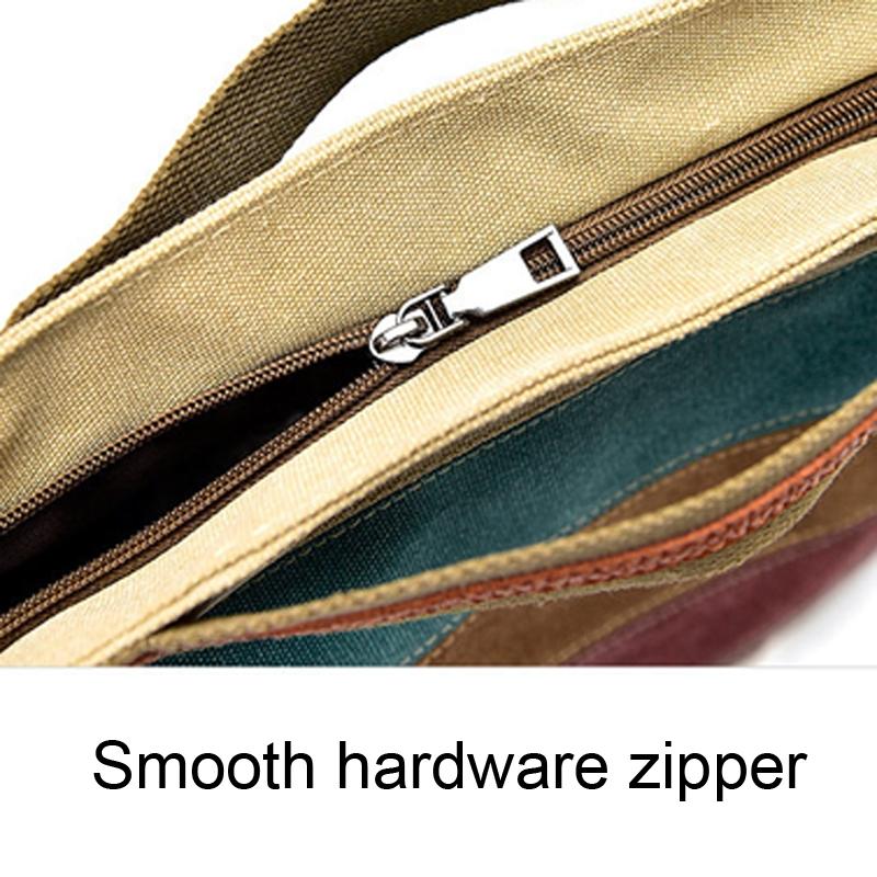 Multi Layer Canvas Crossbody Bag For Women Simple Design 15