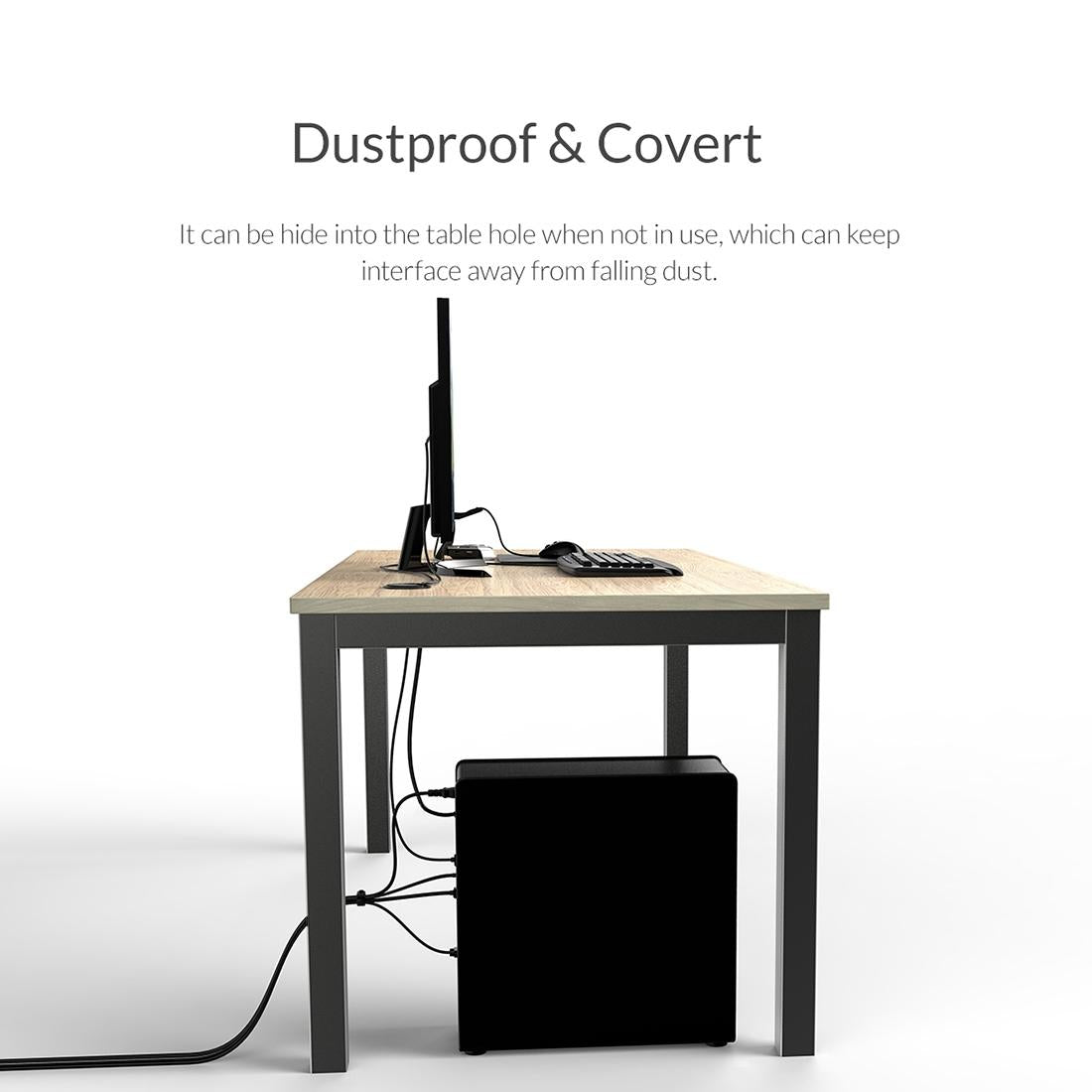 Multi-Function Desktop Power Grommet Hub 5