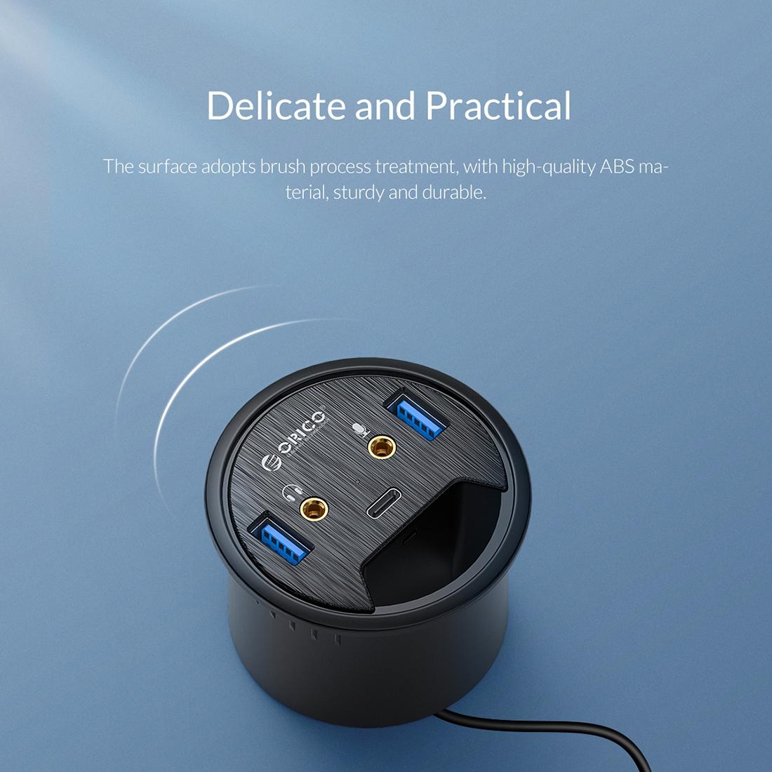 Multi-Function Desktop Power Grommet Hub 7