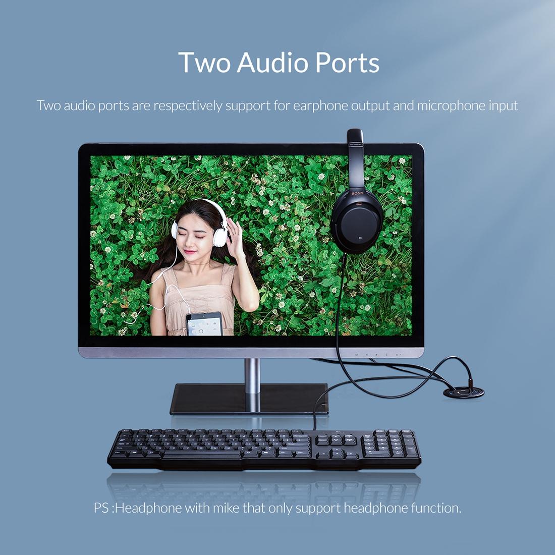 Multi-Function Desktop Power Grommet Hub 8