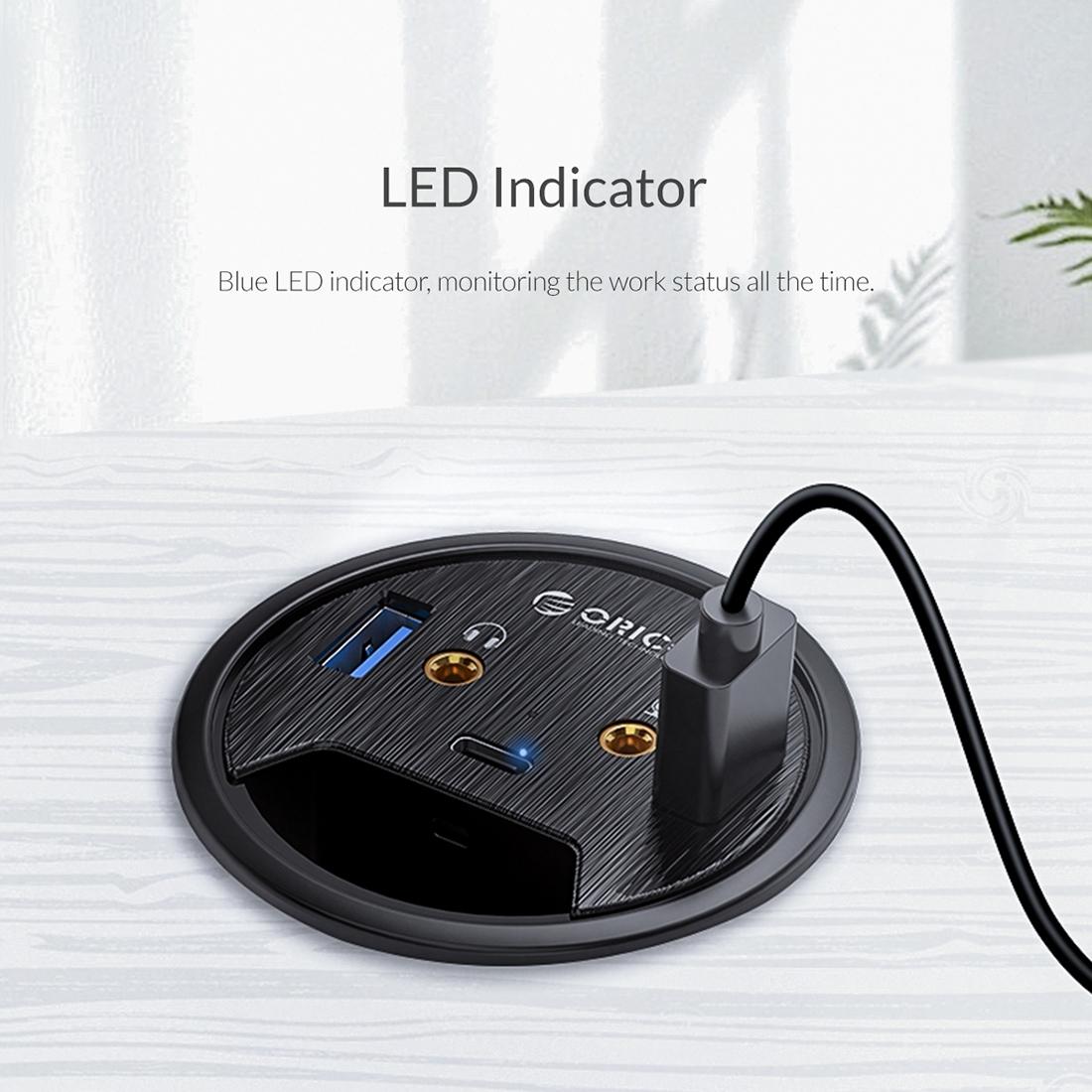 Multi-Function Desktop Power Grommet Hub 10
