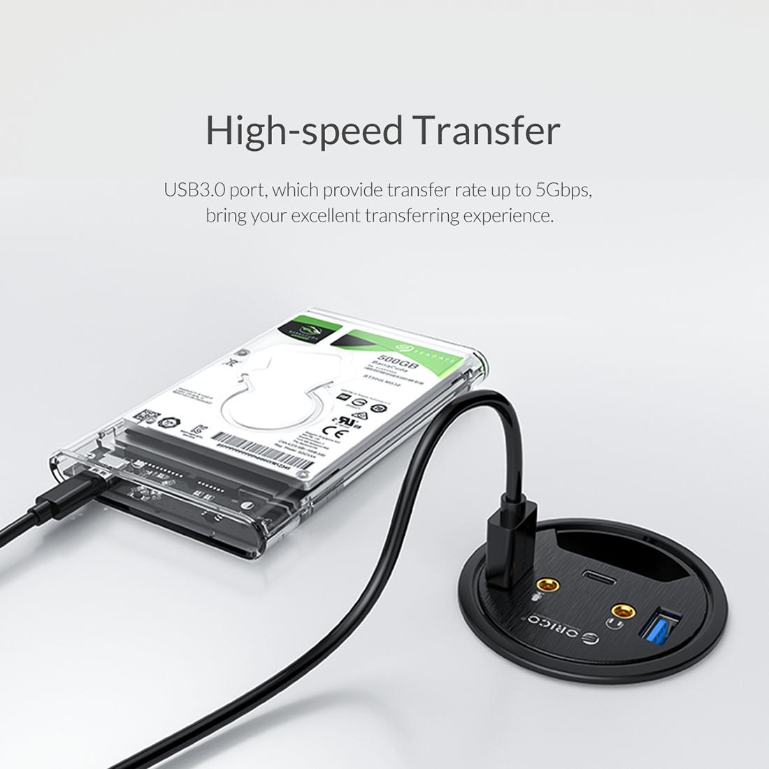Multi-Function Desktop Power Grommet Hub 12