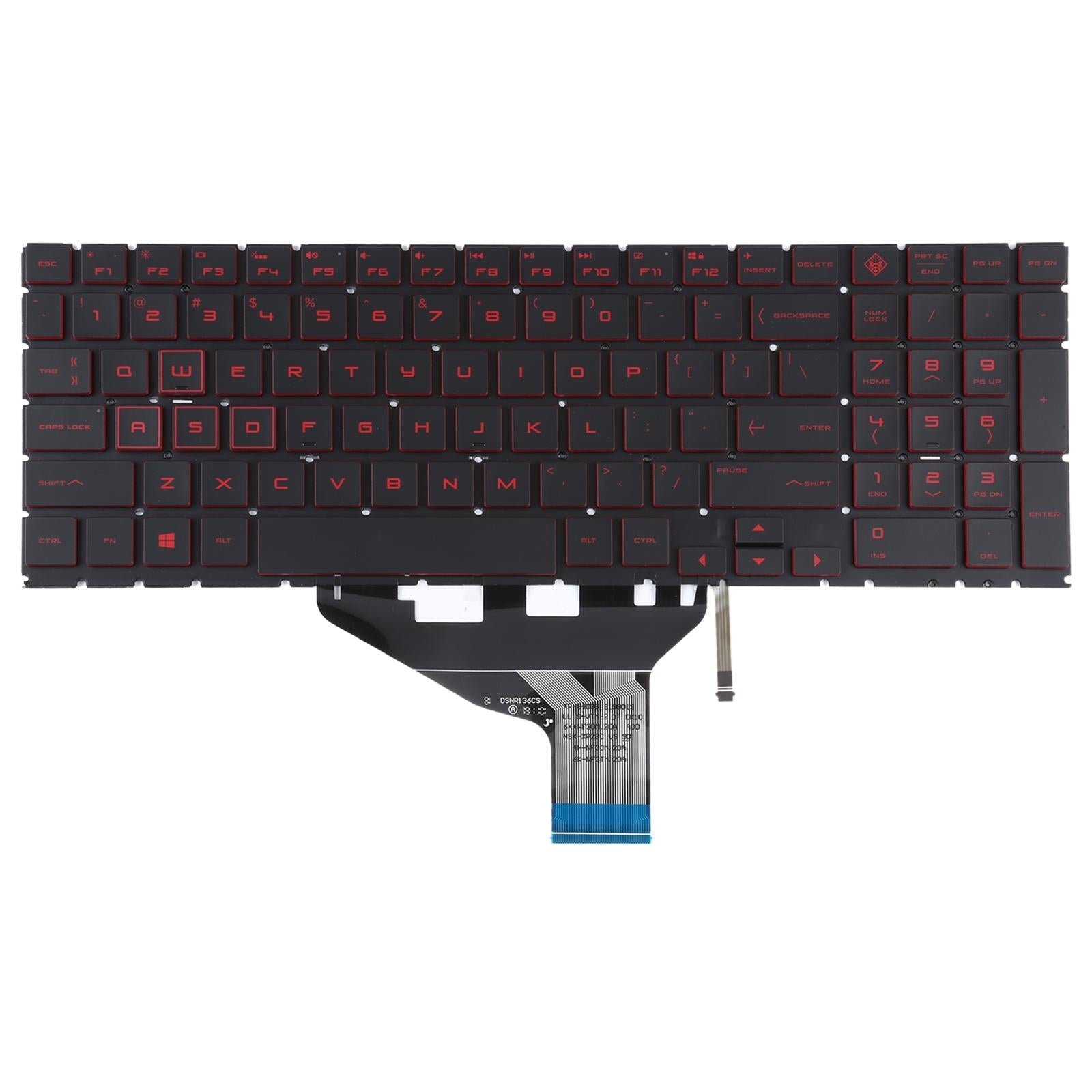 Red Backlit us Keyboard for Hp Omen 15 / 17 Series 3