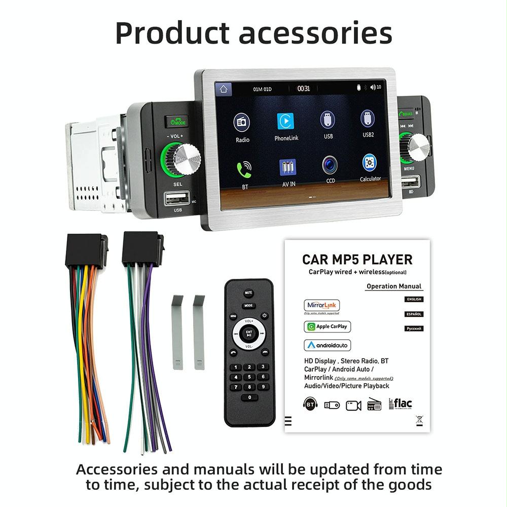 5 Inch Allwinner Melis F133 Car Mp5 Inch Player - Carplay Bt Usb Fm 11