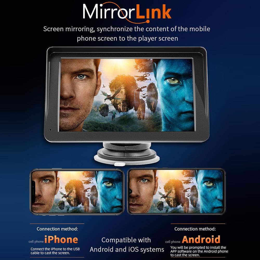 7 Inch Wireless Carplay Bluetooth Mp5 Player - Mobile Interconnection 8