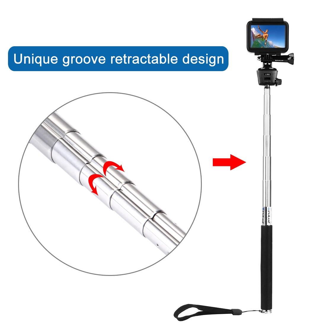 Extendable Selfie Monopod for Action Cameras - 22.5-80cm Length 8