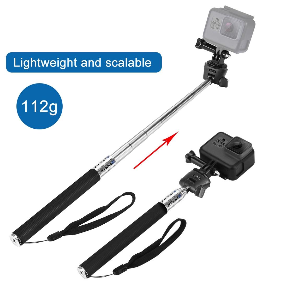 Extendable Selfie Monopod for Action Cameras - 22.5-80cm Length 10